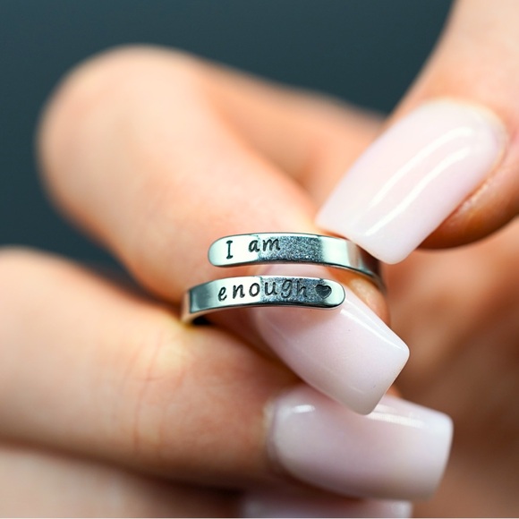I Am Enough Empowerment Ring ๐ - Picture 7 of 16